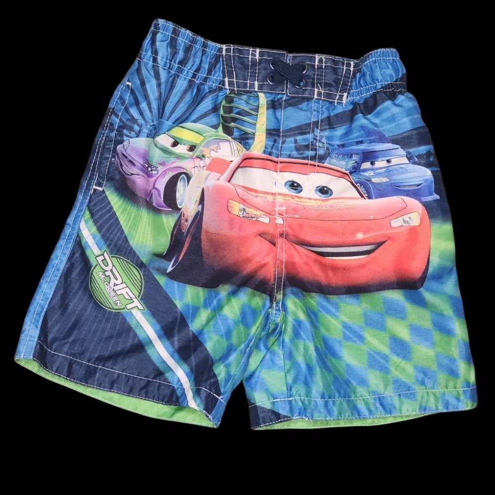 Disney Pixar Cars Infant Boys Size 24 Months Swim Trunks Beach Pool Vacation